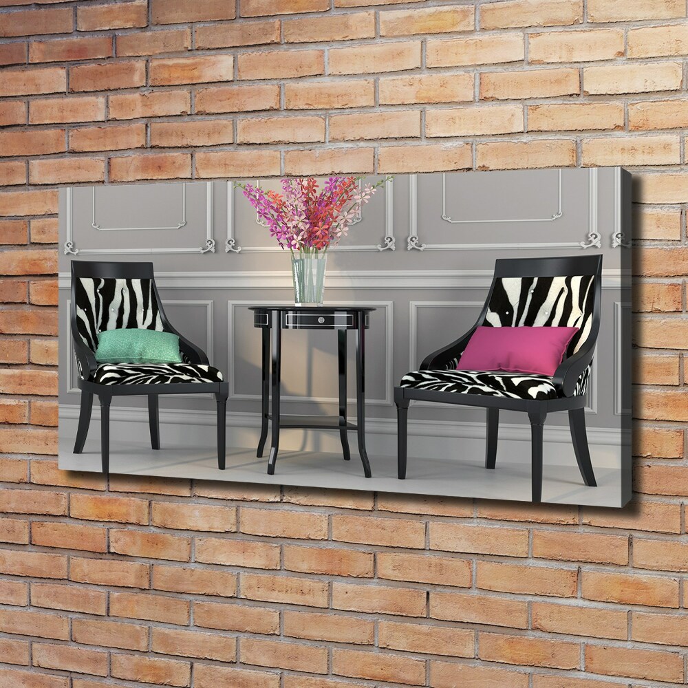 Canvas wall art Two chairs