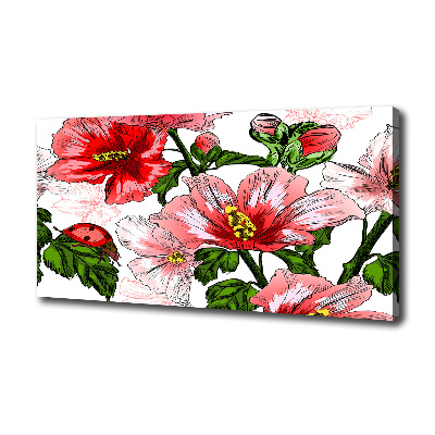 Canvas wall art Hibiscus