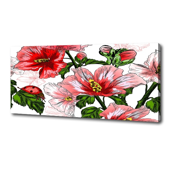 Canvas wall art Hibiscus