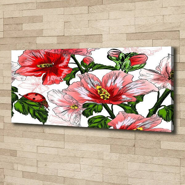 Canvas wall art Hibiscus