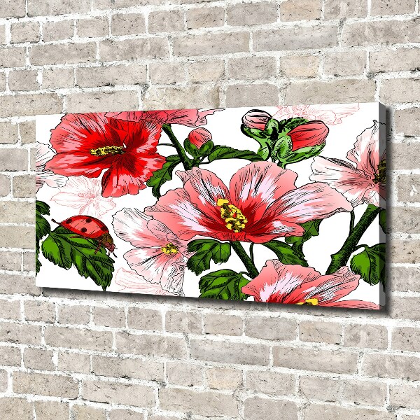 Canvas wall art Hibiscus