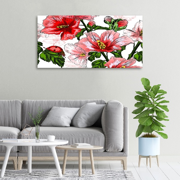 Canvas wall art Hibiscus