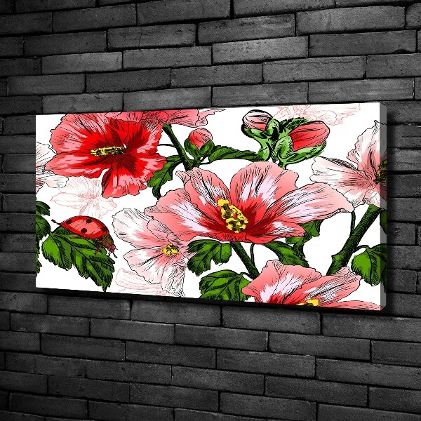 Canvas wall art Hibiscus