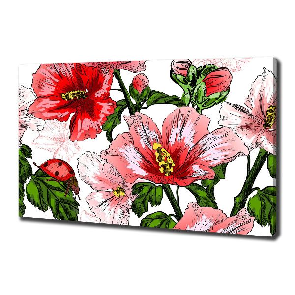 Canvas wall art Hibiscus