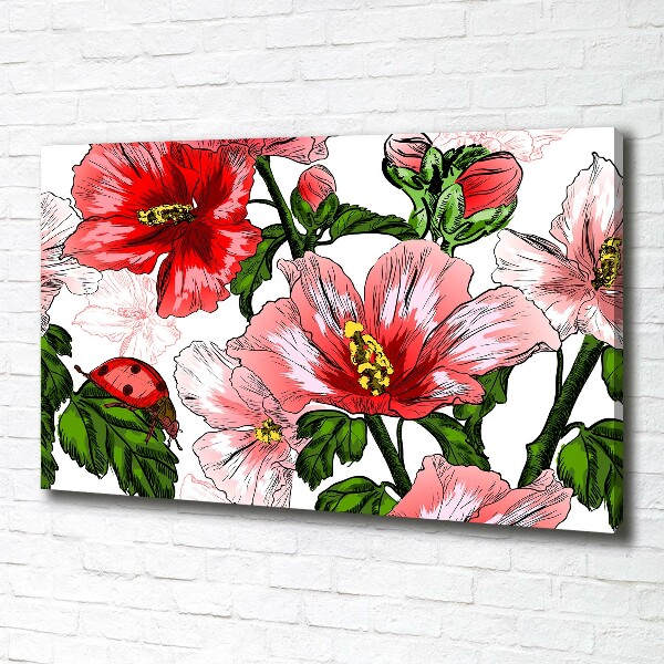 Canvas wall art Hibiscus