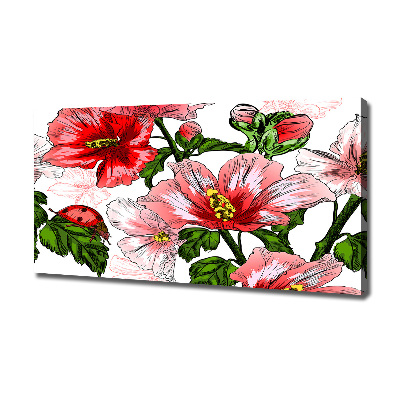 Canvas wall art Hibiscus