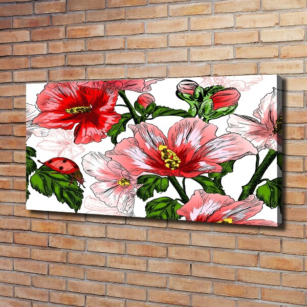 Canvas wall art Hibiscus