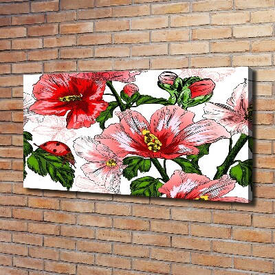 Canvas wall art Hibiscus