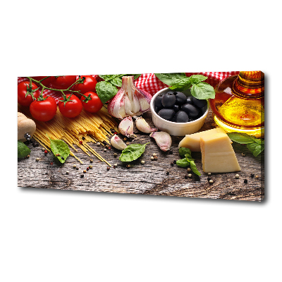 Canvas wall art Italian food