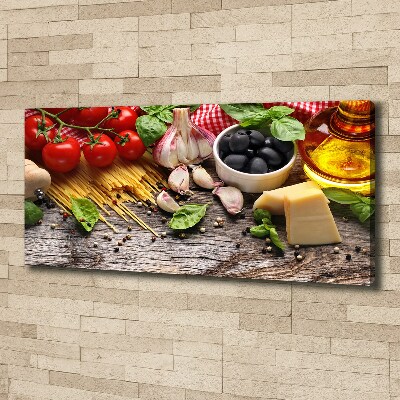 Canvas wall art Italian food