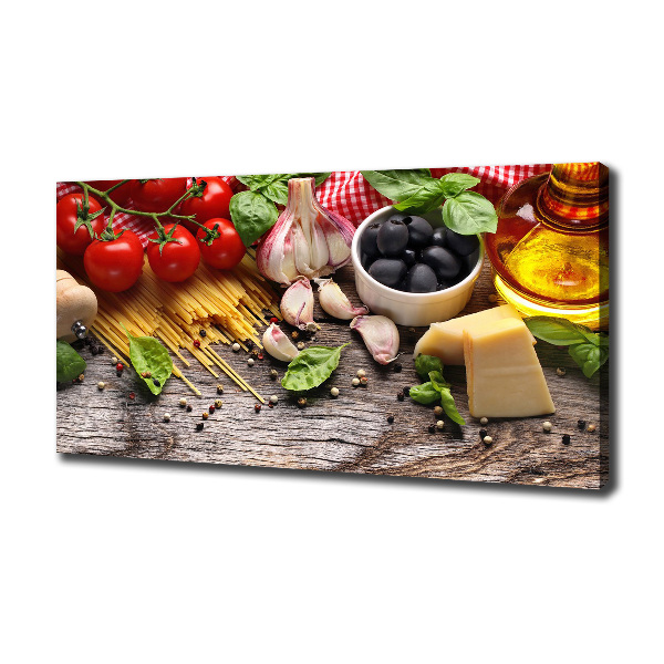 Canvas wall art Italian food