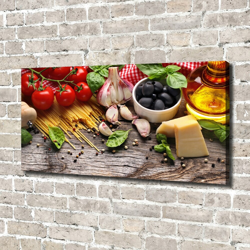 Canvas wall art Italian food