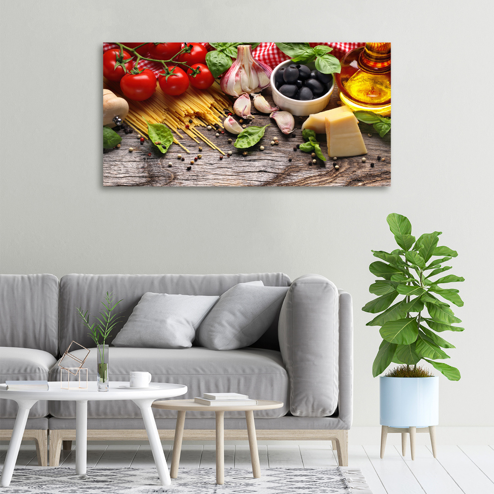 Canvas wall art Italian food