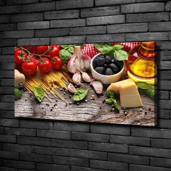 Canvas wall art Italian food