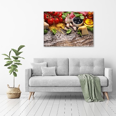 Canvas wall art Italian food