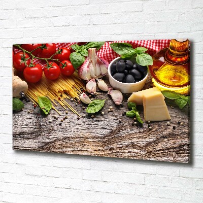 Canvas wall art Italian food