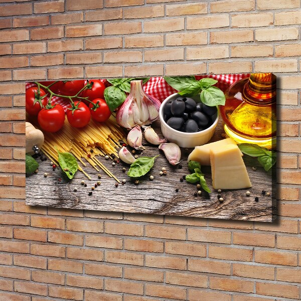 Canvas wall art Italian food