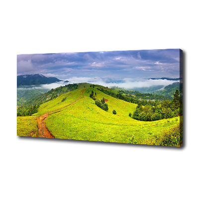 Canvas wall art Green hills