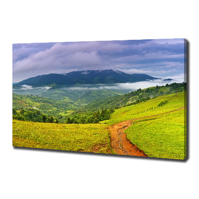 Canvas wall art Green hills