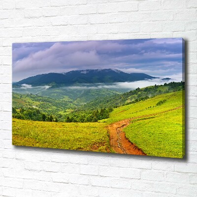 Canvas wall art Green hills