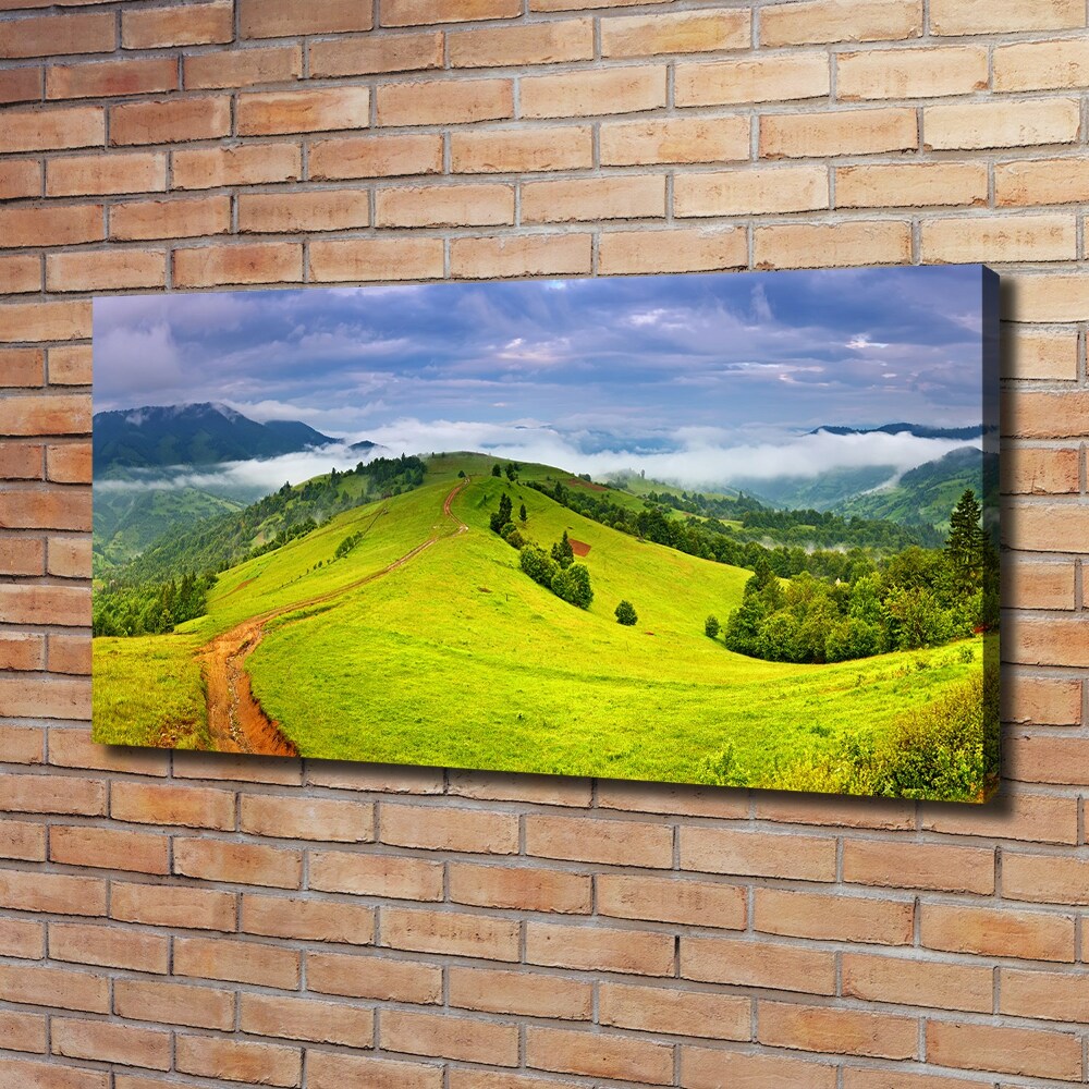 Canvas wall art Green hills