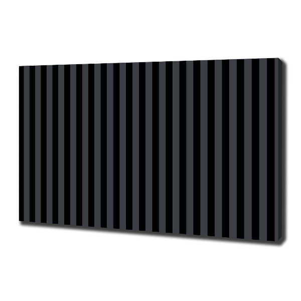 Canvas wall art Black and gray stripes