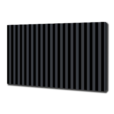 Canvas wall art Black and gray stripes