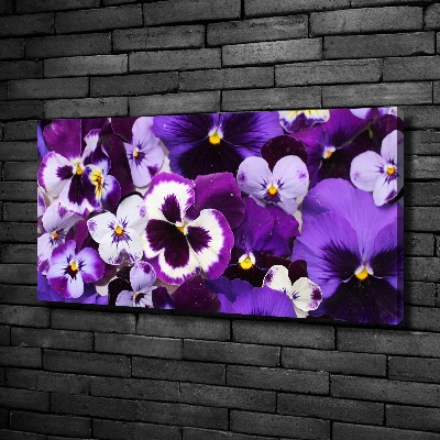 Canvas wall art Pansies