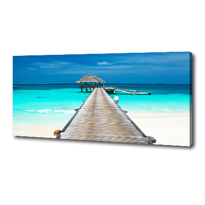 Canvas wall art Wooden pier