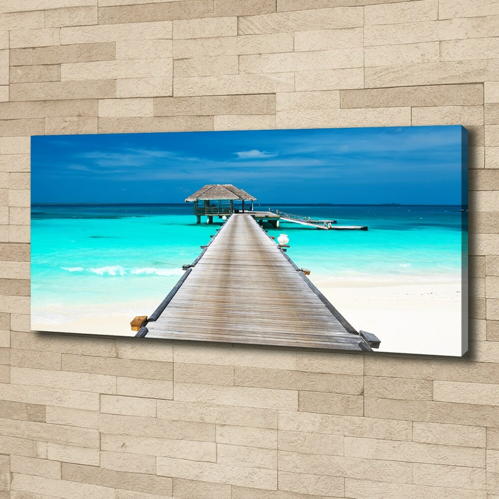 Canvas wall art Wooden pier