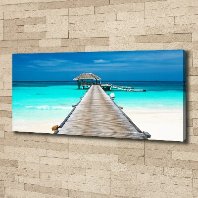 Canvas wall art Wooden pier