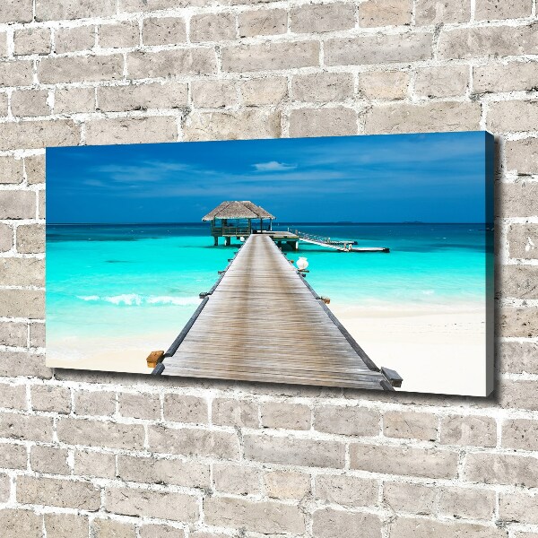 Canvas wall art Wooden pier