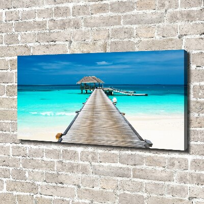 Canvas wall art Wooden pier