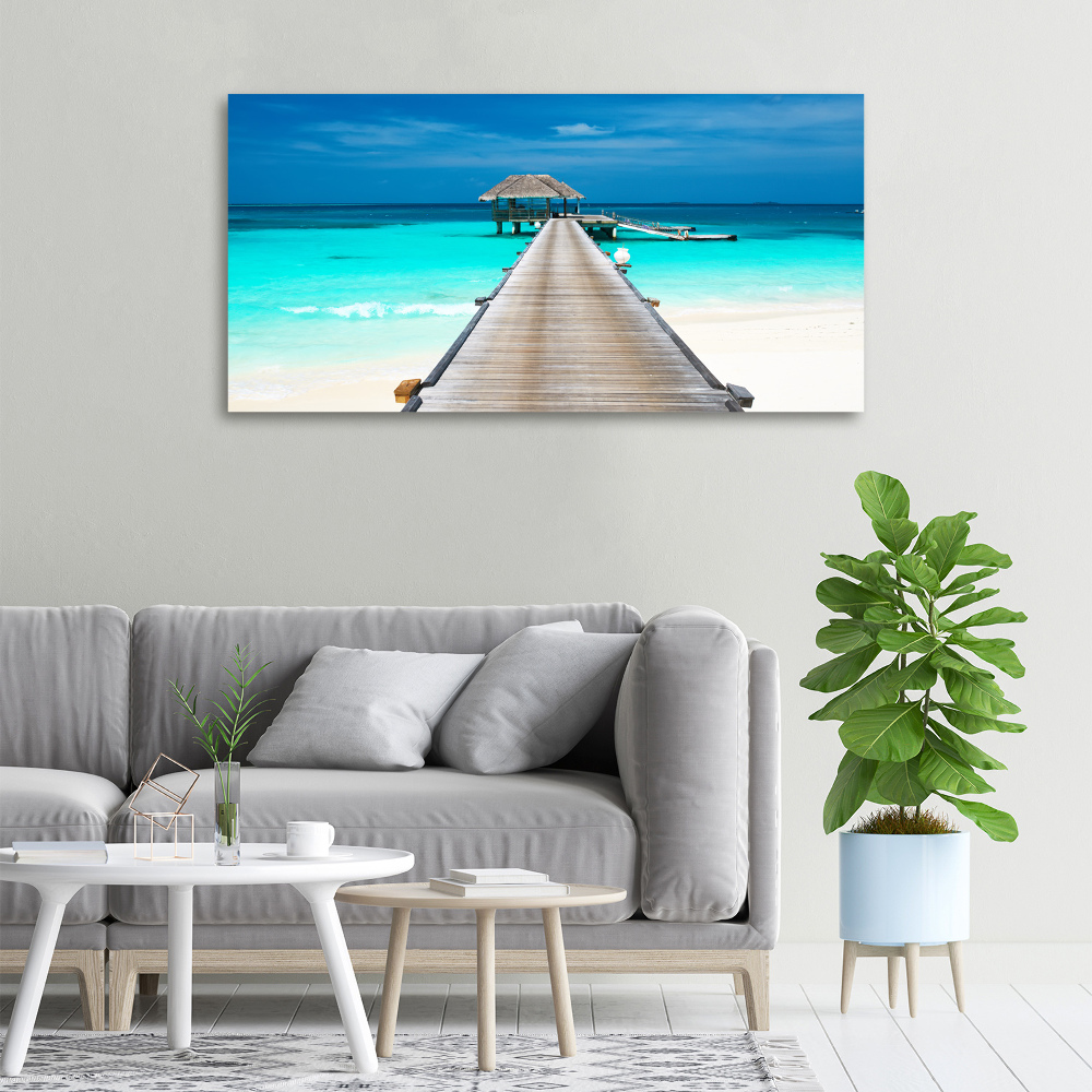 Canvas wall art Wooden pier