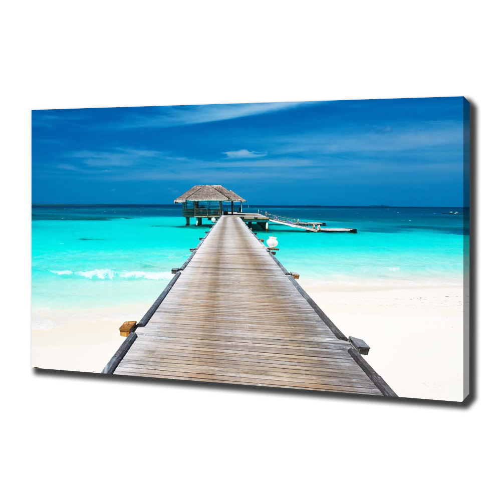 Canvas wall art Wooden pier