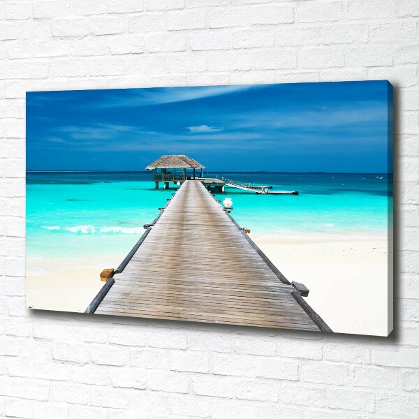 Canvas wall art Wooden pier