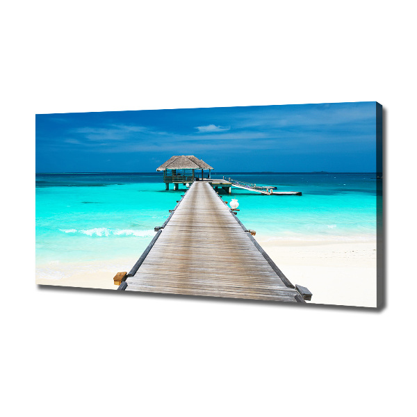 Canvas wall art Wooden pier