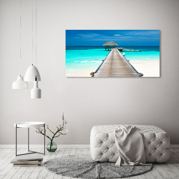 Canvas wall art Wooden pier