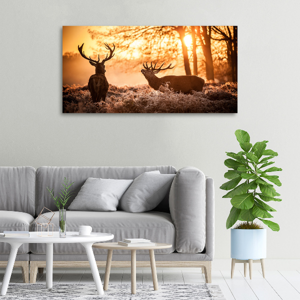 Canvas wall art East deer