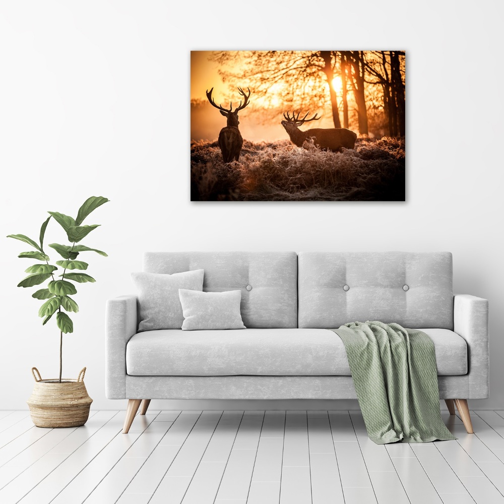 Canvas wall art East deer