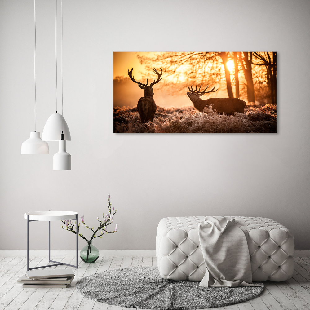 Canvas wall art East deer