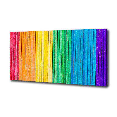 Canvas wall art Colorful stripes