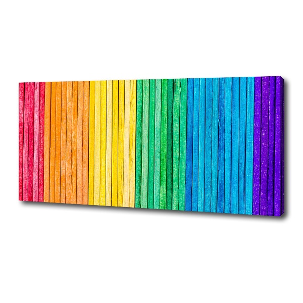 Canvas wall art Colorful stripes