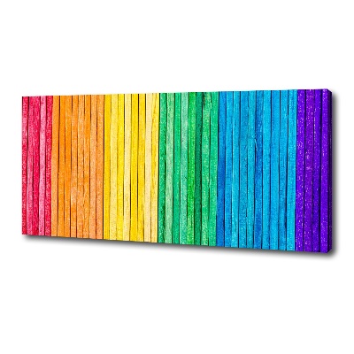 Canvas wall art Colorful stripes