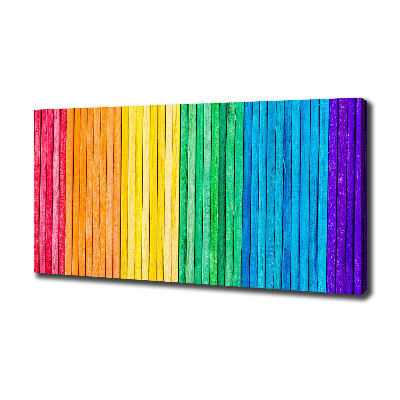 Canvas wall art Colorful stripes