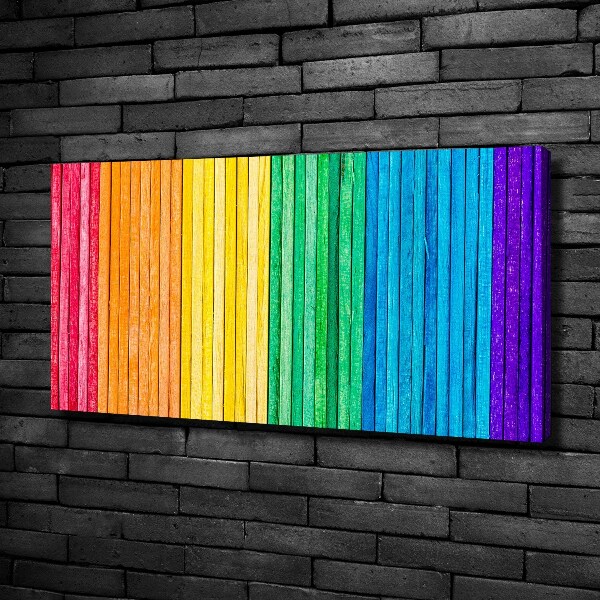 Canvas wall art Colorful stripes