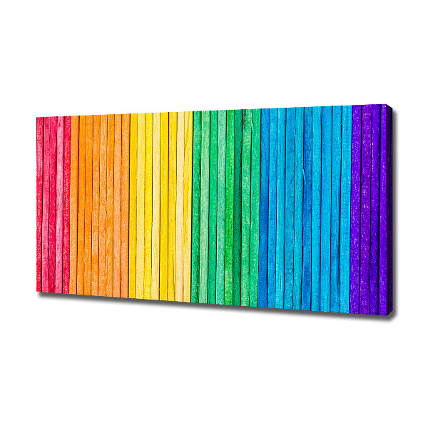 Canvas wall art Colorful stripes