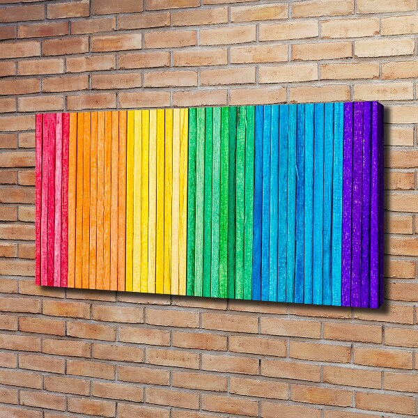 Canvas wall art Colorful stripes