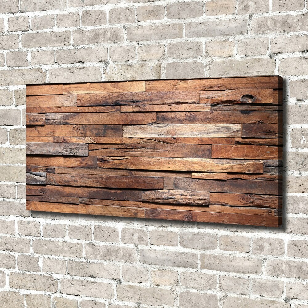 Canvas wall art Wooden wall