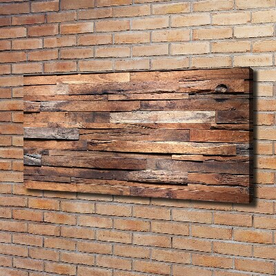 Canvas wall art Wooden wall